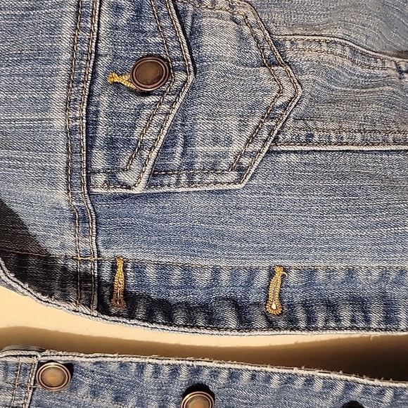 Faded Glory Jean Jacket Juniors Size Small (4-6) - Picture 2 of 7